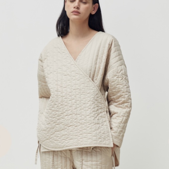 Deiji Studios The Curved Quilt Jacket in Fawn - Picture 2 of 13